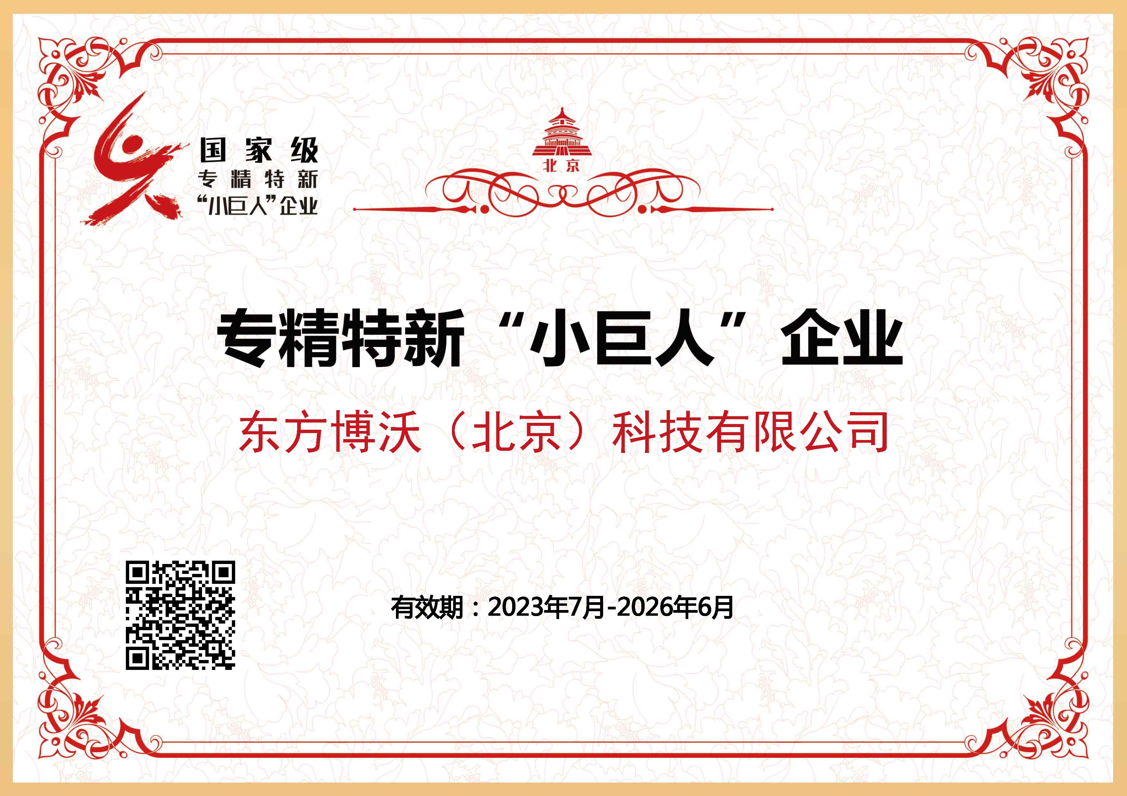 国家级专精特新“小巨人”企业